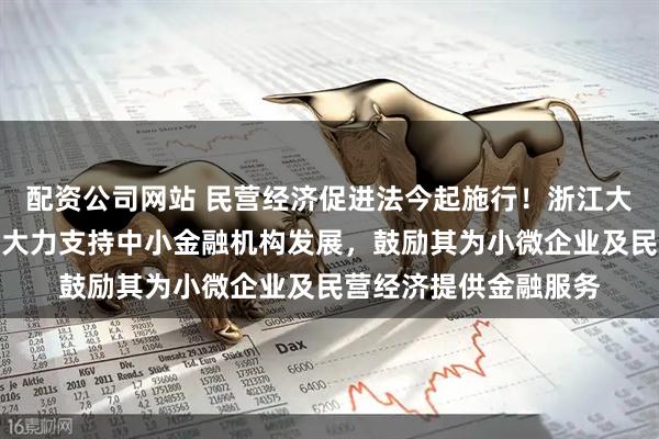配资公司网站 民营经济促进法今起施行！浙江大学史晋川答每经：需大力支持中小金融机构发展，鼓励其为小微企业及民营经济提供金融服务